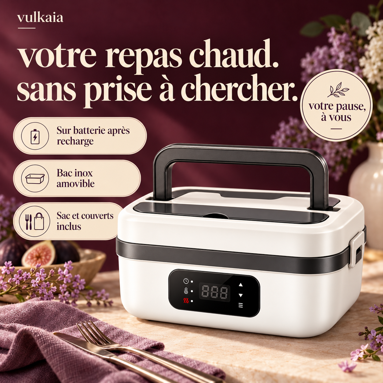 Visuel de marque généré : Vulkaia Pro